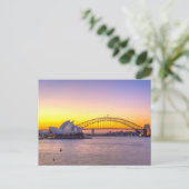 Sydney Opera bij zonsondergang Briefkaart (Staand voorkant)