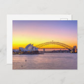Sydney Opera bij zonsondergang Briefkaart (Voorkant / Achterkant)