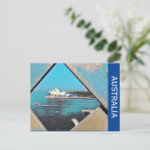 sydney opera blue briefkaart (Staand voorkant)