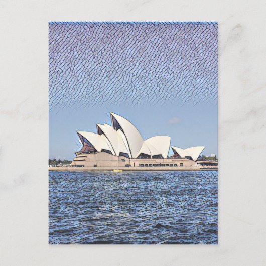 sydney opera glimp briefkaart (Voorkant)