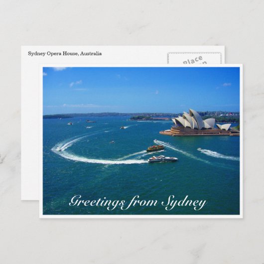 sydney opera greetings briefkaart (Voorkant / Achterkant)