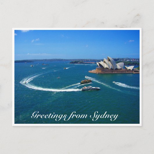 sydney opera greetings briefkaart (Voorkant)