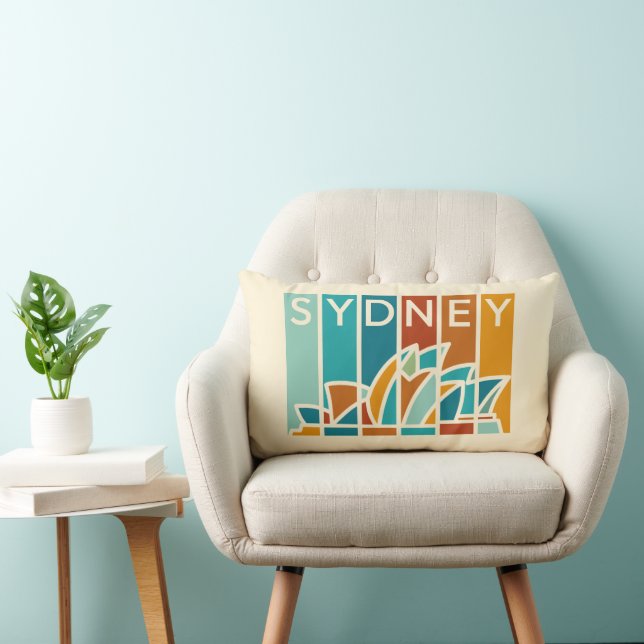 Sydney Opera House Abstract voor reisliefhebbers Kussen (Stoel)