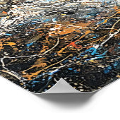 Sydney Opera House Abstracte Druppel Schilderij Poster (Hoek)