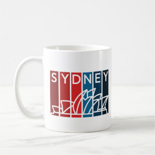 Sydney Opera House Abstracte kunst voor reisliefhe Koffiemok