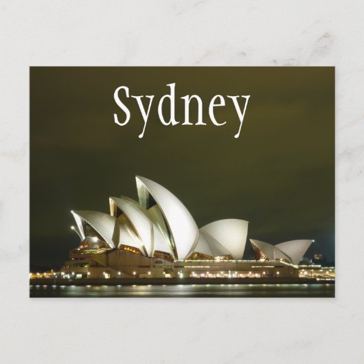Sydney Opera House at Night, Sydney, Australië Briefkaart (Voorkant)