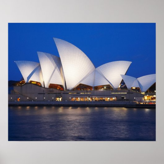 Sydney Opera House at Night, Sydney, New South Poster (Voorkant)