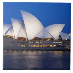 Sydney Opera House at Night, Sydney, New South Tegeltje
