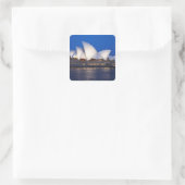 Sydney Opera House at Night, Sydney, New South Vierkante Sticker (Tas)