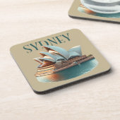 Sydney Opera House Australia Bier Onderzetter (Linkerzijde)