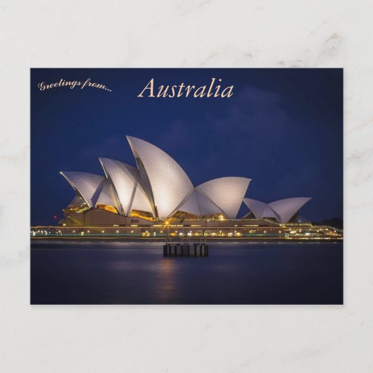 Sydney Opera House Australia Briefkaart (Voorkant)