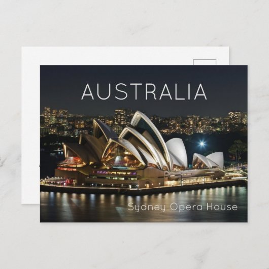Sydney Opera House Australia Briefkaart (Voorkant / Achterkant)