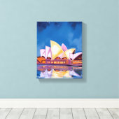 Sydney Opera House, Australia Painting Canvas Afdruk (Insitu (Houten vloer))