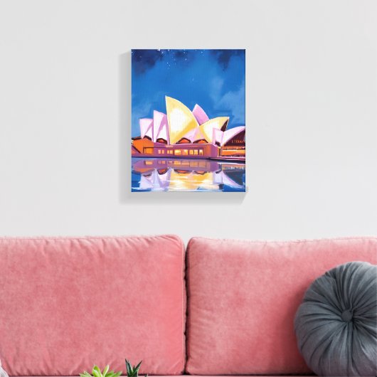 Sydney Opera House, Australia Painting Canvas Afdruk (Insitu (Woonkamer))