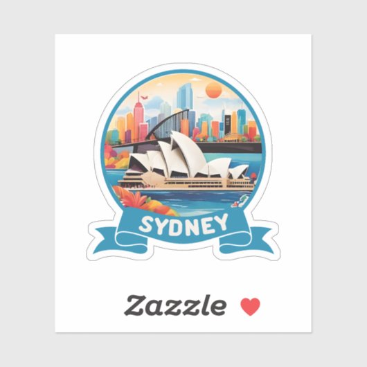 Sydney Opera House Australia Sticker (Vel)