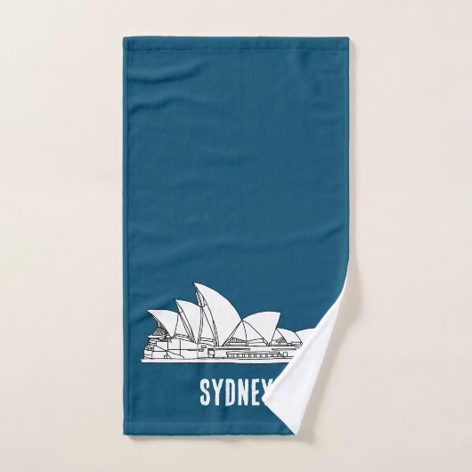 Sydney Opera House Australia tekenend souvenir Handdoek (Handdoek)