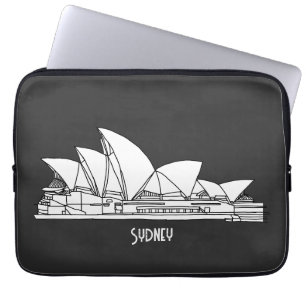 Sydney Opera House Australia tekenend souvenir Laptop Sleeve