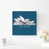 Sydney Opera House Australia tekenend souvenir Vierkante Klok (Huis)