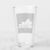 Sydney Opera House Australia tekenschetch Hoodie Glas (Achterkant)
