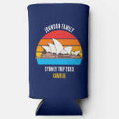 Sydney Opera House Australia Trip Custom Blue Seltzer Blikjeskoeler (Voorkant)