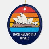 Sydney Opera House Australia Trip Custom Photo Keramisch Ornament (Links)