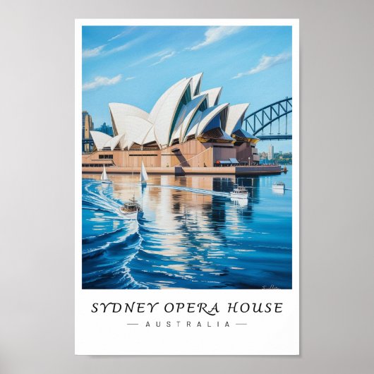 Sydney Opera House Australia Wall Art Poster (Voorkant)