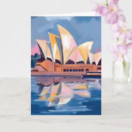 Sydney Opera House Australië Aquarel Kaart