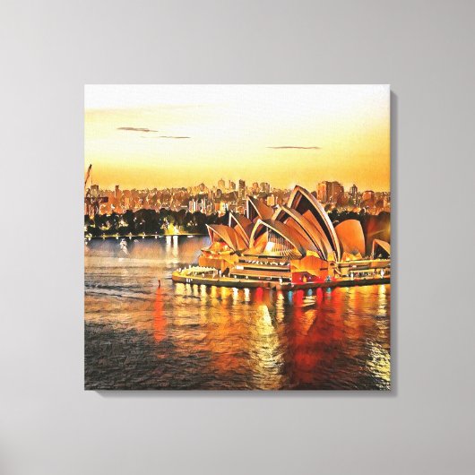 Sydney Opera House, Australië Canvas Afdruk (Voorkant)