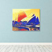  Sydney Opera House, Australië Canvas Afdruk (Insitu (Houten vloer))