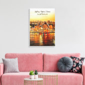 Sydney Opera House, Australië Canvasprint Canvas Afdruk (Insitu (Woonkamer))