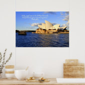 Sydney Opera House, Australië Poster (Keuken)