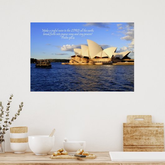 Sydney Opera House, Australië Poster (Keuken)