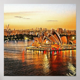Sydney Opera House, Australië Poster