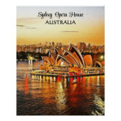 Sydney Opera House, Australië Poster (Voorkant)