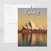 Sydney Opera House Australië Reizen Briefkaart (Voorkant / Achterkant)