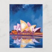 Sydney Opera House, Australië Schilderen Briefkaart (Voorkant)