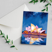 Sydney Opera House, Australië Schilderen Briefkaart