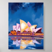 Sydney Opera House, Australië Schilderij Poster (Voorkant)