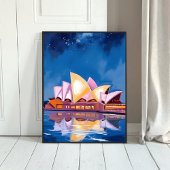 Sydney Opera House, Australië Schilderij Poster