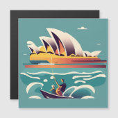Sydney Opera House Australië schilderij souvenir (Voorkant / Achterkant)