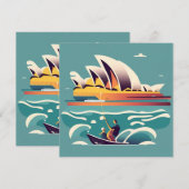 Sydney Opera House Australië schilderij souvenir (Voorkant / Achterkant)