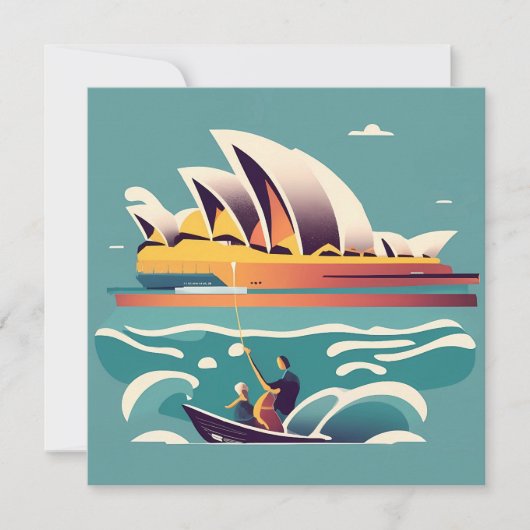 Sydney Opera House Australië schilderij souvenir (Voorkant)