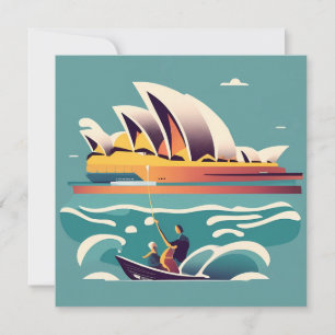 Sydney Opera House Australië schilderij souvenir