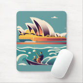 Sydney Opera House Australië schilderij souvenir Muismat (Met muis)