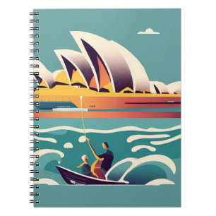 Sydney Opera House Australië schilderij souvenir Notitieboek