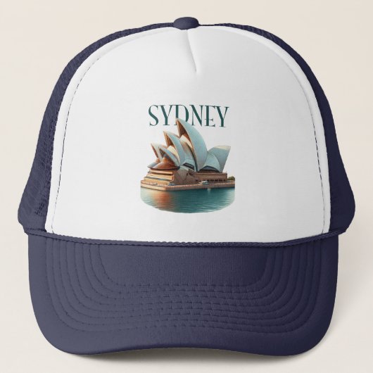 Sydney Opera House Australië Trucker Pet (Voorkant)
