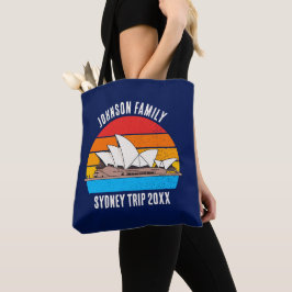 Sydney Opera House Australië Vakantie Blauw Tote Bag