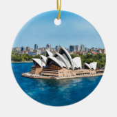 Sydney Opera House Australië Waterverf Keramisch Ornament (Voorkant)