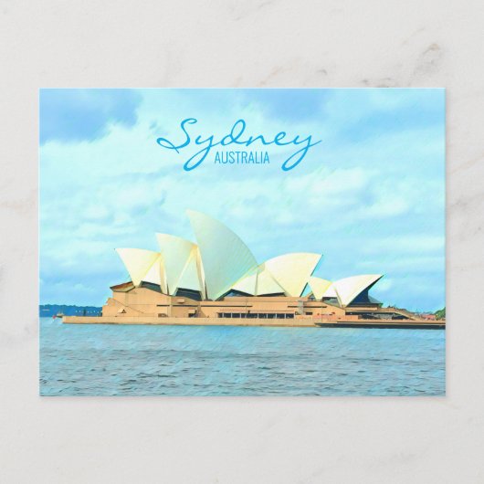Sydney Opera House Australische reisdruk Briefkaart (Voorkant)