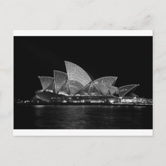 Sydney Opera House bij nacht Australië Briefkaart